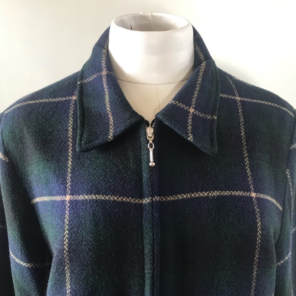 Vintage DAVID PAUL Plaid Zip Up Jacket - Picture 5 of 8